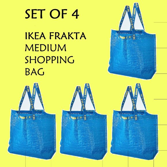 Set of 4 Reusable Shopping Bags IKEA Frakta - Picture 6 of 6